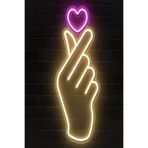Extremmotif El Kalp Neon Led Tabela Aşk Işareti