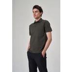 Exuma 1412034 Haki Polo Yaka Erkek T-shirt