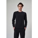 Exuma 1512129 Siyah Uzun Kollu Erkek T-shirt