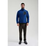 Exuma 2312003 Vişne Royal Blue Tam Fermuarlı Erkek Polar