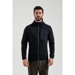 Exuma 2312250 Siyah Tam Fermuarlı Erkek Sweatshirt