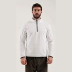 Exuma Erkek Yarım Fermuar Polar 2412001 - Beyaz - 2XL