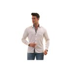 Exve Exclusive Beyaz Oxford Yaka Ve Manşet Içi Puantiyeli Slim Fit Gömlek