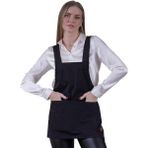 Exve Exclusive Lacivert Çift Cepli Basic Çok Amaçlı Önlük Apron Şef Barista Ressam Işçi Mutfak Önlüğü - Standart