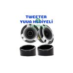 Exvol Audiomax Araç Dome Tweeter 500W 10 Cm Amfi Uyumlu Profesyoneler Için Yuva