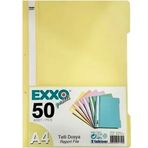 Exxo 50'li Nane Sarı Pastel Telli Dosya
