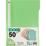 Exxo Pastel Telli Dosya 50'li Nane Yeşili