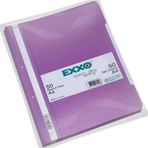 Exxo Plastik A4 Mor 50'li 1 Paket Telli Dosya