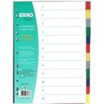Exxo TS-112R Seperatör Renkli 1-12 Sayı