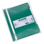 Exxo TT125 Plastik A4 Yeşil Telli Dosya