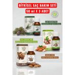 Exxtrem 3'lü Yağ Saç Bakım Seti Argan Tatlı Badem Çam Terebentin 50MLX3 Dermatolojik Testli Güvenli