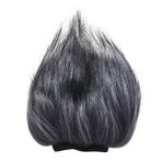 EY-M23 Kürklü Dış Mekan Mikrofon Ön Cam Suni Kürk Muff Rüzgar Kapağı 12cm * 12cm (L * D) Zoom H1 H2N H4N Pro H6 D50 D100 Kaydedici Gri-Beyaz