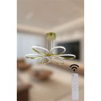 Ey Shop Modern Eskitme Papatya Model Kumandalı 3 Renk (Beyaz / Sarı / Günışığı) LED Avize - Eskitme - Gold