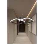 Ey Shop Modern Siyah Ikili Kare 3 Renk (Beyaz&sarı&günışığı) LED Avize Antre Hol Koridor