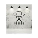 EYBA STİCKER Berber Erkek Dükkan Işyeri Cam Yapışkan Sticker Bıyık Makas Şapka