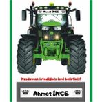 Eyba Sticker Traktör Özel Isim Güneşlik Yazısı Cam Sticker Yapışkanlı Motor Tümosan Başak Case Massey Ferguson - 1 - GTR