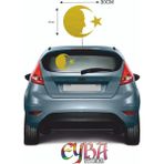Eyba Sticker Türk Bayrağı Sticker Ay Yıldız Atatürk Araba Oto Sticker 30 cm x 22 cm - 1 - GTR