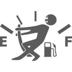 Eyba Sticker Yakıt Göstergesi Depo Kapağı Sticker Beyaz - 1 - GTR
