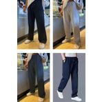 EydaMoon Erkek 4 lü Paket Baggy Tarz Bol Paça Tam Kalıp 4 Mevsim Eşofman Altı