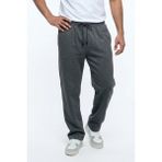 EYDAMOON Erkek Füme Baggy Kesim Bel Lastikli Bol Paça Pike Kumaş Rahat Kalıp Pantolon - 2XL