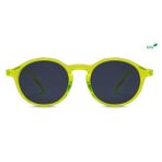 Eye Connection Neon Sarı Unisex Oval Güneş Gözlüğü, Plastik Çerçeve, Füme Polarize UV400 Cam, WL-370AAP-EYE