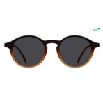 Eye Connection Oval Unisex Güneş Gözlüğü, Kahverengi Çerçeve, Füme Degrade Cam, Plastik, Polarize, UV400 Korumalı, WL-363AAP-EYE