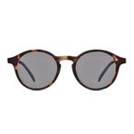Eye Connection Oval Unisex Güneş Gözlüğü, Kahverengi Çerçeve, Plastik, Füme Polarize UV400 Lens, WL-302AAP-EYE