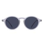 Eye Connection Oval Unisex Güneş Gözlüğü, Mat Gri Plastik Çerçeve, Füme Polarize UV400 Lens, WL-354AAP-EYE