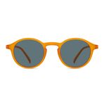Eye Connection Oval Unisex Güneş Gözlüğü, Mat Turuncu, Plastik Çerçeve, Füme Polarize UV400 Lens, WL-308AB-EYE