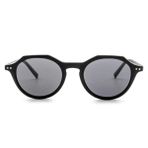 Eye Connection Oval Unisex Modern Siyah Plastik Yetişkin Oval Füme Polarize UV400 Güneş Gözlüğü, CH-894AAP-EYE