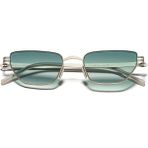 Eye Of Horus EOH5005 C1 Yeşil Degrade Ultra Hafif Metal Cat Eye Unisex Güneş Gözlüğü - Gri