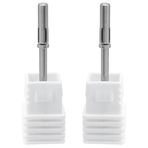 Eyech 2 adet küçük Mandrel tırnak matkap ucu kafa 3.1mm Mandrel Bit çivi Mini Mandrel Bit manikür, pedikür, manikür tırnak zımpara güzellik ve kişisel bakım