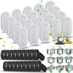 Eyehoce Cat Su Çeşmesi Filtreleri-20Pack Kedi Çeşmesi Paslanmaz Çelik 108/3.2L ve 74oz/2L ayarlanabilir Su Akışı Pet Su Çeşmesi için Yedek Filtreler.