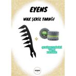 Eyens Wax Şekil Tarağı + 150 ml Kavanoz Wax - Siyah