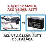 Eyepc Çocuk Oyuncak Akülü Araba Için 6V 12 Ah 6 Volt 12 Amper Akü Şarj Adaptörü