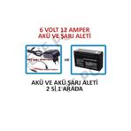 Eyepc Çocuk Oyuncak Akülü Atv Uyumlu 6 Volt 12 Amper Akü ve Şarj Adaptörü