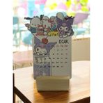 EyER Shoping Ahşap Ayaklı 2026 Sanrio Yeniyıl Takvimi - 02-Sarı - 15*15 - masaüstü