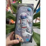 EyER Shoping Astronot Kabartmalı 3 Boyutlu 3D Temalı Kalemlik Kalem Kutusu Büyük Boy Lüx - Mor
