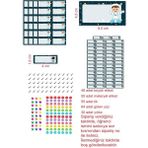 EyER Shoping Astronot Kitap Defter Okul Etiketi 270 Adet Kesimli