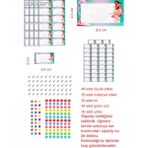 EyER Shoping Barbie Kitap Defter Okul Etiketi 270 Adet Kesimli