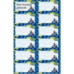 EyER Shoping Batman Kitap Defter Okul Etiketi 48 Adet Kesimli(Ad-Soyad Istekli)