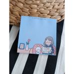 EyER Shoping Çeşitli Figürler Desenli Memopad Not Defteri Bloknot Çek Kopar Defter - Açık Gri - Lacivert