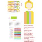 EyER Shoping Hayvanlar Kitap Defter Okul Etiketi 270 Adet Kesimli