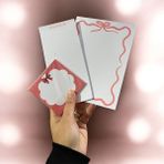 EyER Shoping Kurdela Defter Seti 3 Boy Tutkallı Çek Kopart - Kırmızı