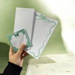 EyER Shoping Kurdela Defter Seti 3 Boy Tutkallı Çek Kopart - Yeşil