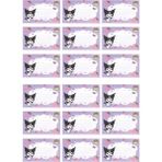 EyER Shoping Kuromi Kitap Defter Okul Etiketi 270 Adet Kesimli