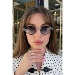 Eyesofia Edda Noir Kadın Cat Eye Trend Siyah Ultra Hafif Uv400 Filtreli Güneş Gözlüğü