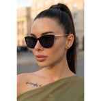 Eyesofia Miuna Cat Eye Kadın Ultra Hafif Siyah Uv400 Filtreli Güneş Gözlüğü