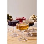 Eyfe Home 6 Lı Ayaklı Kristal Cam Lüks Lokumluk Çerezlik Sunumluk Kase Klasik