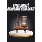 Eyfel Kuleli Kum Saati Dekoratif Hediyelik Eşya Retro Eyfel Kulesi - Çok Renkli